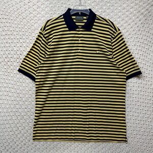 Masters Collection Polo Shirt XL Striped Pima Cotton 60's Two-Ply Mercerized